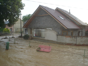 rok 2007, povodně v obci Křenovice